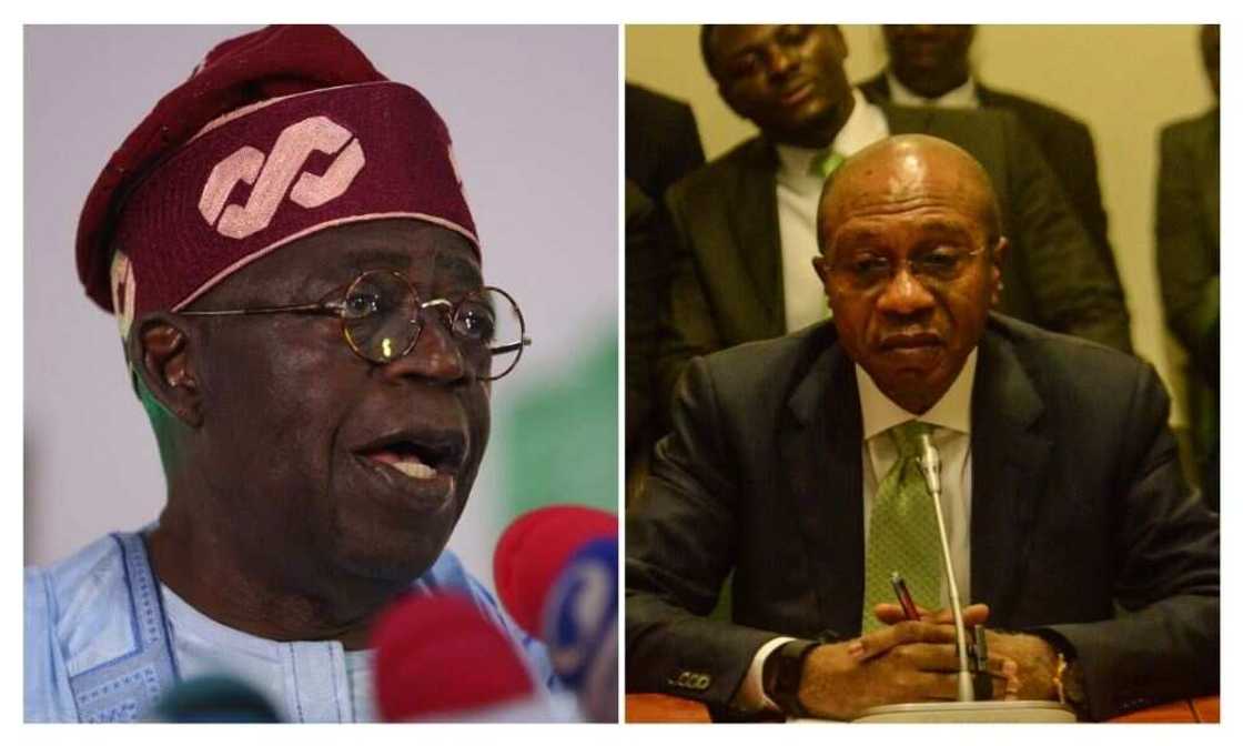 CBN, Tinubu, Emefiele CBN, Tinubu, Emefiele