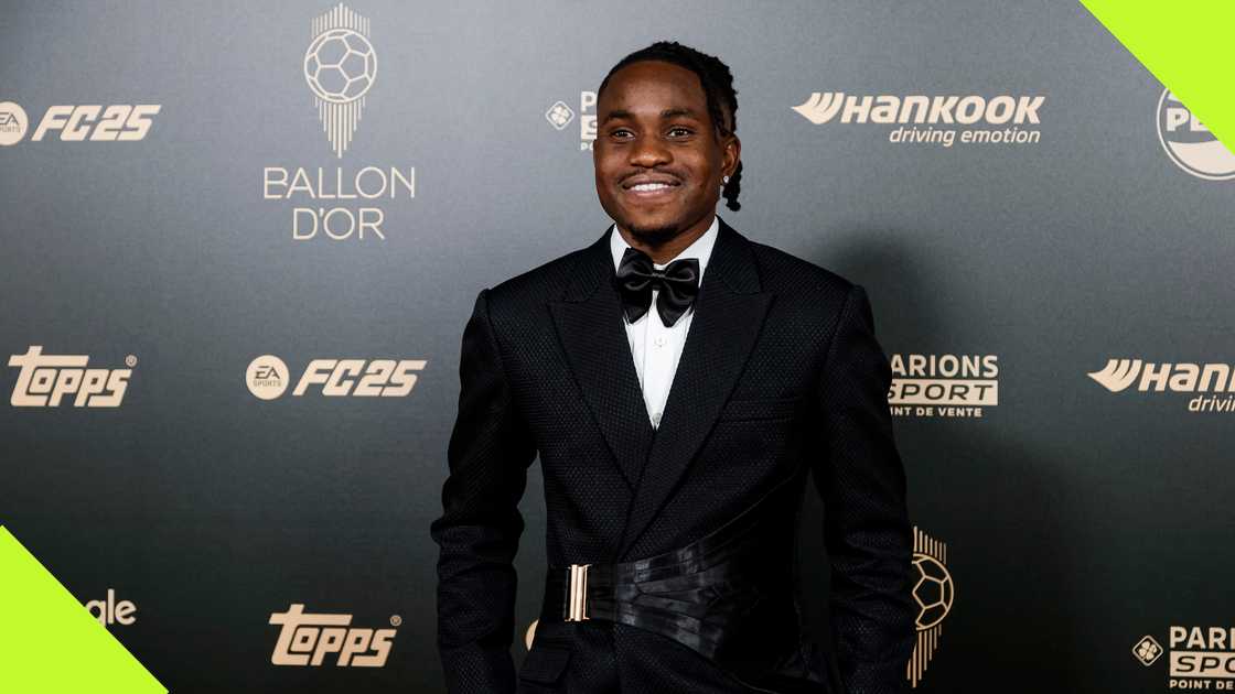 Ademola Lookman attends the Ballon d'Or ceremony