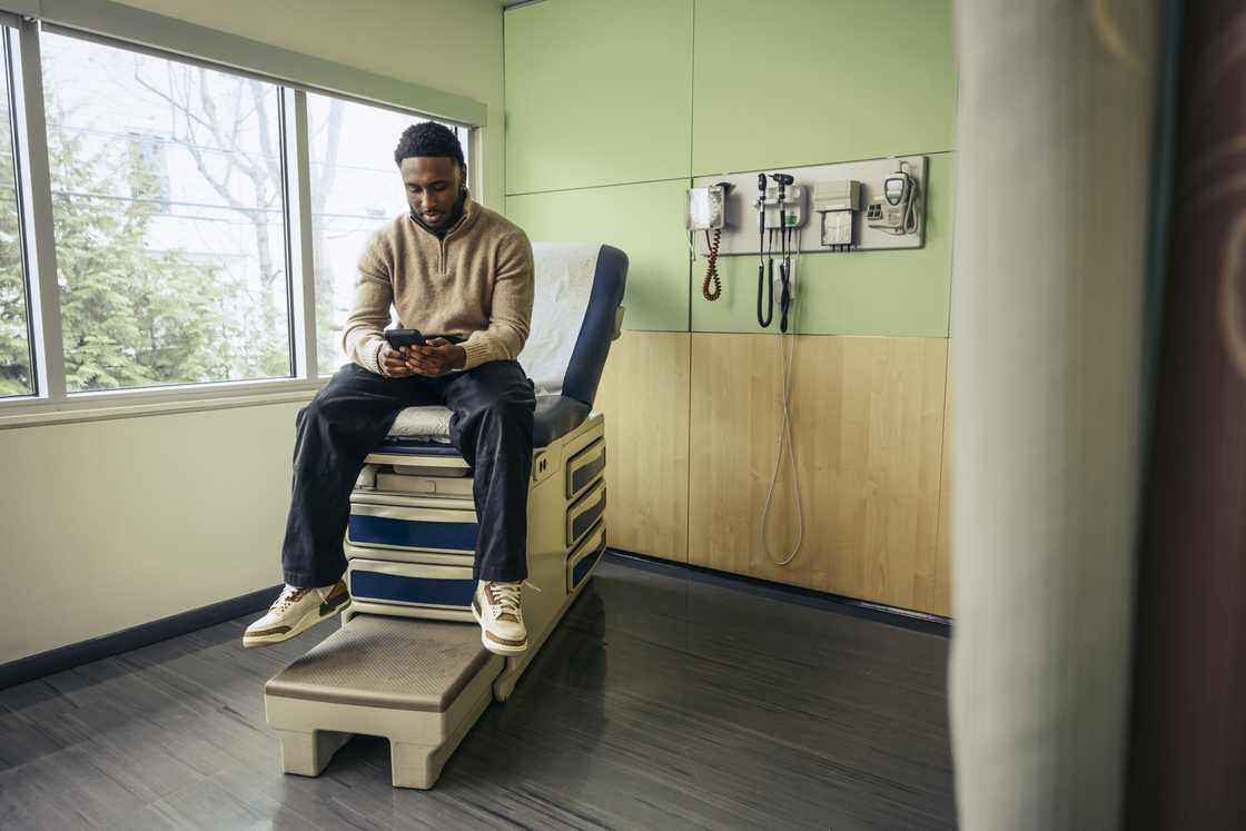 A man in a hospital A man in a hospital