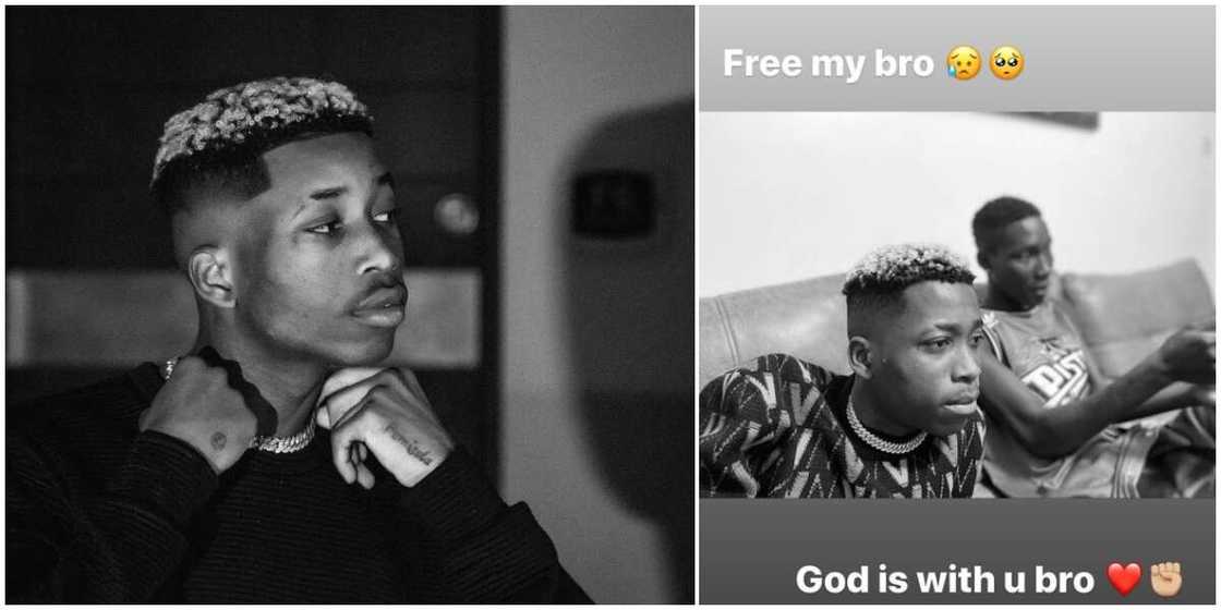 Free my bro! Zinoleesky cries out as police detain Lil Frosh over domestic violence case Free my bro! Zinoleesky cries out as police detain Lil Frosh over domestic violence case