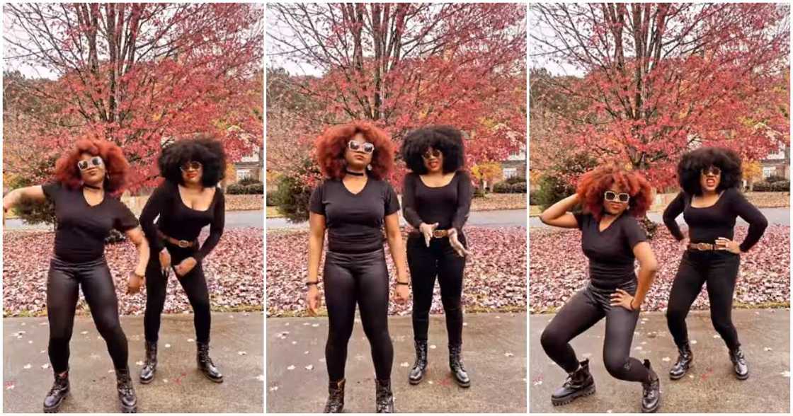 Stella Damasus and her lookalike daughter in dance video. Stella Damasus and her lookalike daughter in dance video.