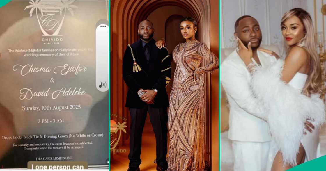 A lady reacts after seeing that Davido and Chioma barred guests from wearing two specific colours of dresses to their wedding. A lady reacts after seeing that Davido and Chioma barred guests from wearing two specific colours of dresses to their wedding.