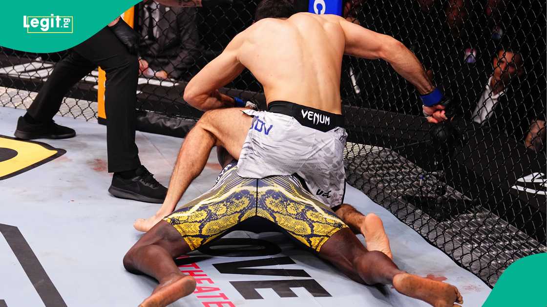 Israel Adesanya, Nassourdine Imavov, UFC, Fight Night, ANB Arena, Riyadh, Saudi Arabia. Israel Adesanya, Nassourdine Imavov, UFC, Fight Night, ANB Arena, Riyadh, Saudi Arabia.