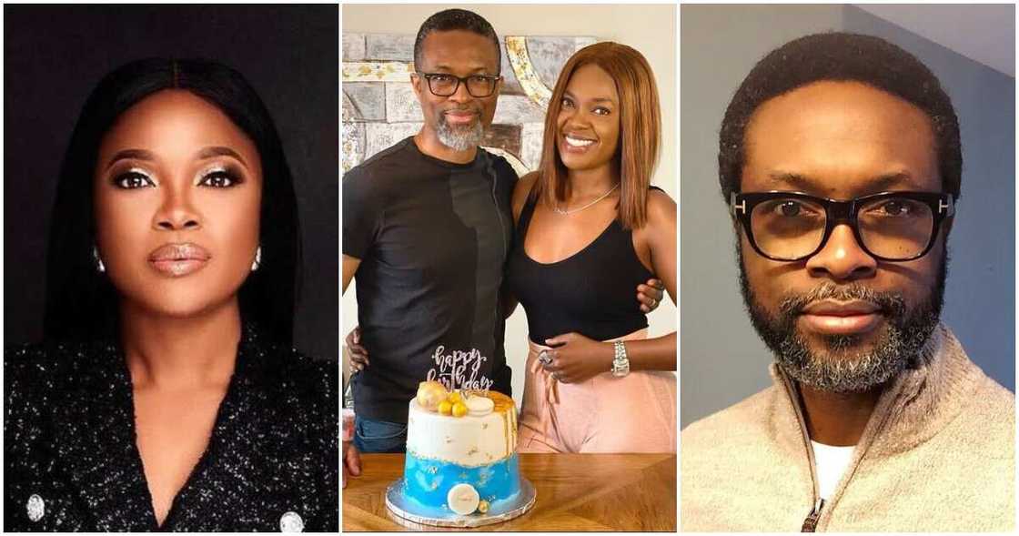 Nigerian actress Omoni Oboli with hubby Nigerian actress Omoni Oboli with hubby