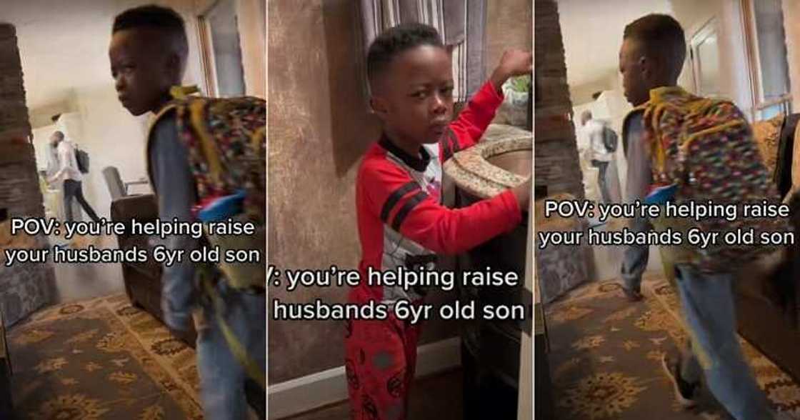Lady shares funny video of husband's son, side eyes Lady shares funny video of husband's son, side eyes
