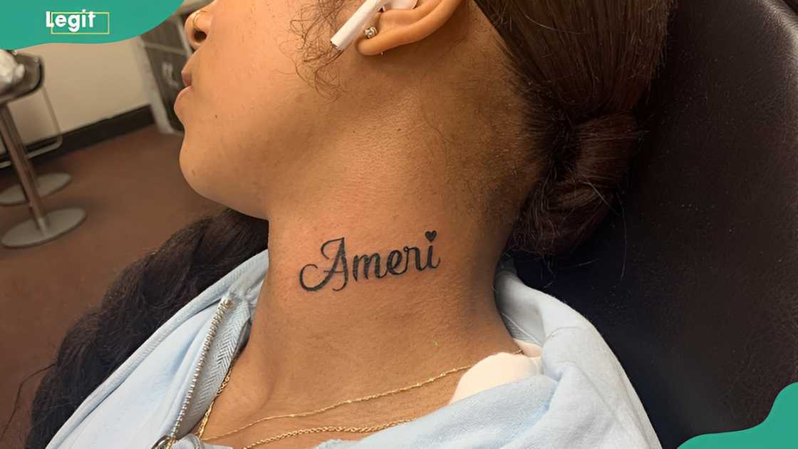 Neck tattoos with names Neck tattoos with names