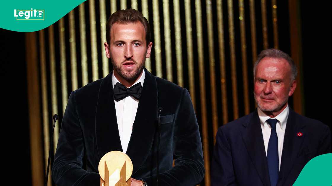 Harry Kane, Bayern Munich, Ballon d'Or, London, England. Harry Kane, Bayern Munich, Ballon d'Or, London, England.
