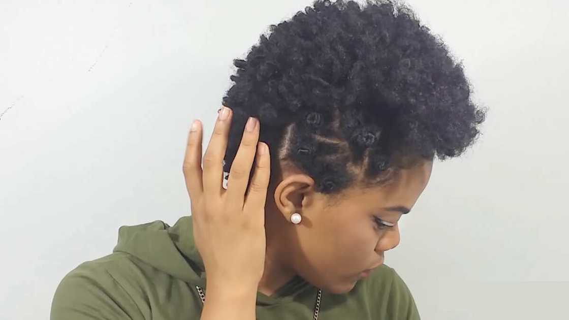 How to style short natural hair after washing