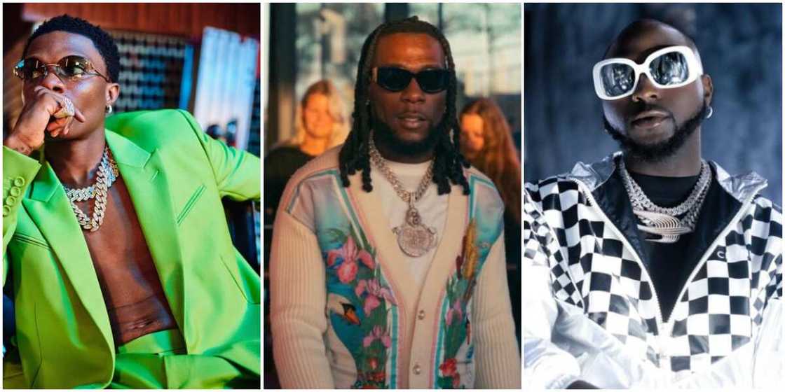 Wizkid, Burna Boy, Davido Wizkid, Burna Boy, Davido