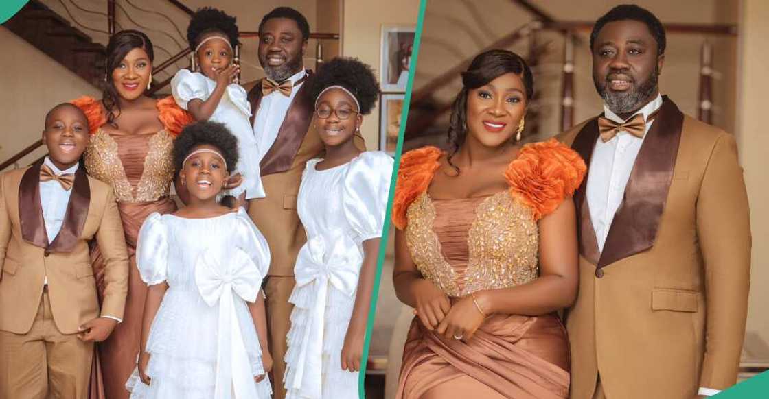 Mercy Johnson and family slay in lovely outfits Mercy Johnson and family slay in lovely outfits