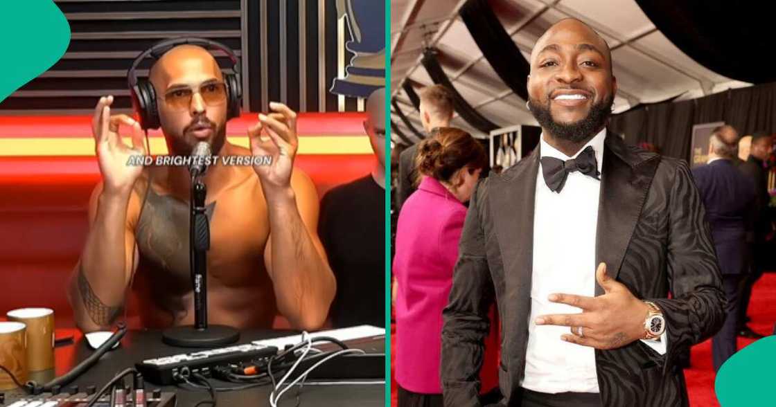 American kickboxer Andrew Tate calls out Nigerian singer Davido. American kickboxer Andrew Tate calls out Nigerian singer Davido.