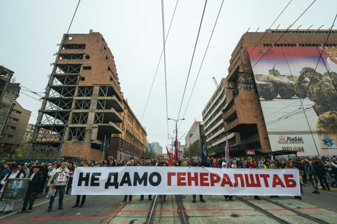 The project sparked protests in Belgrade The project sparked protests in Belgrade