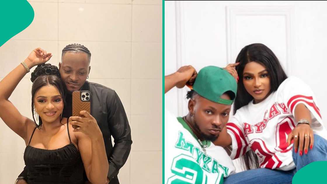 BBNaija Kellyrae and his Kassia in different outfits.