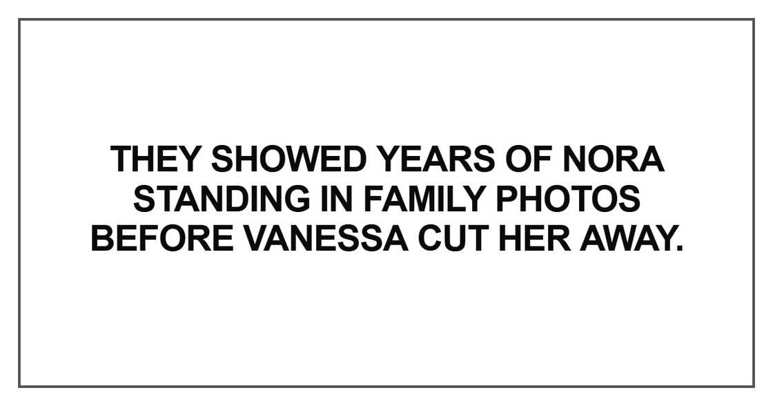 They showed years of Nora standing They showed years of Nora standing