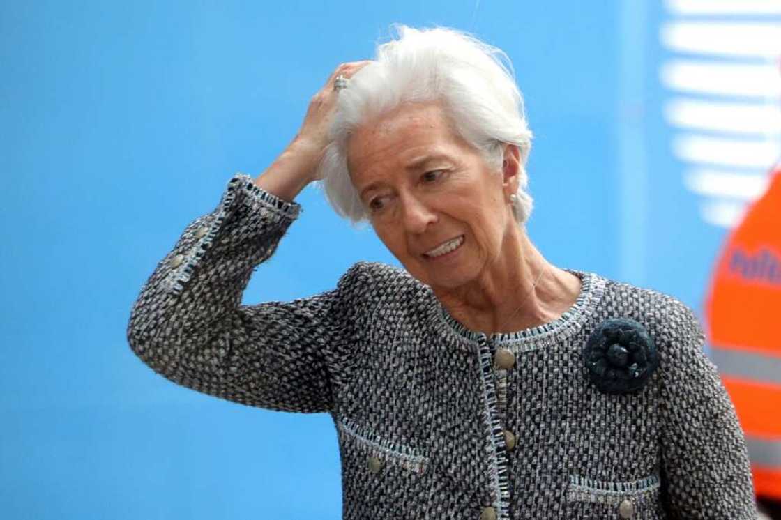 European Central Bank President Christine Lagarde told the EU's leaders in Brussels that the eurozone banking sector was 'resilient'