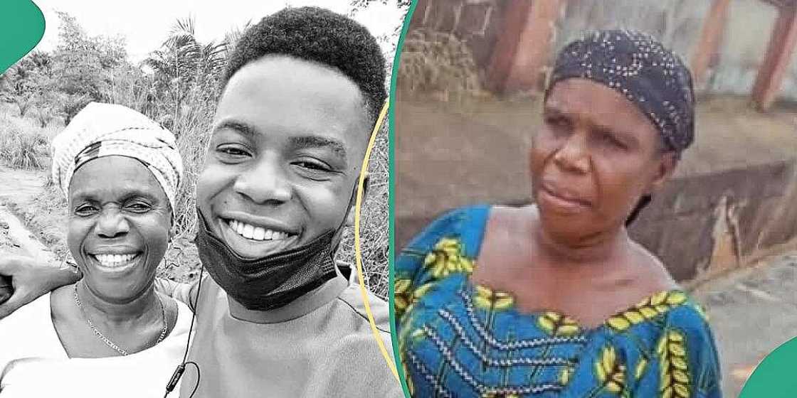 Woman walks cheerfully to see first son Woman walks cheerfully to see first son