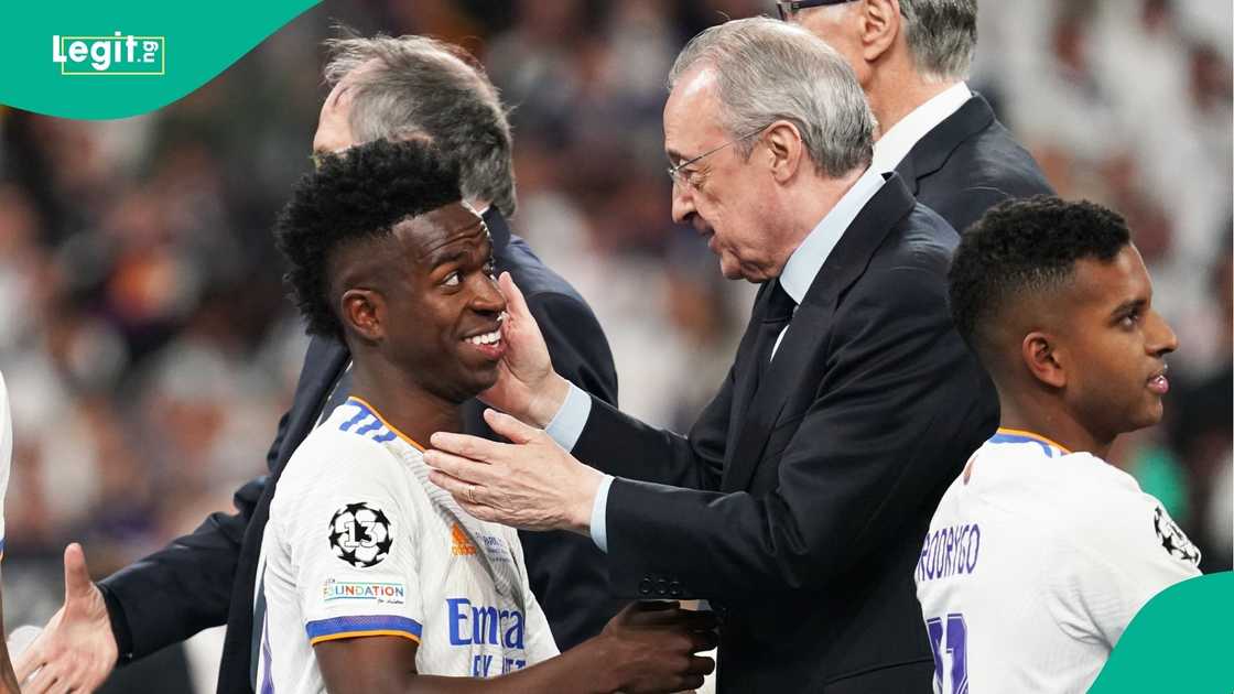 Real Madrid, Florentino Perez, Vinicius Jr, Football, Europe, Football.