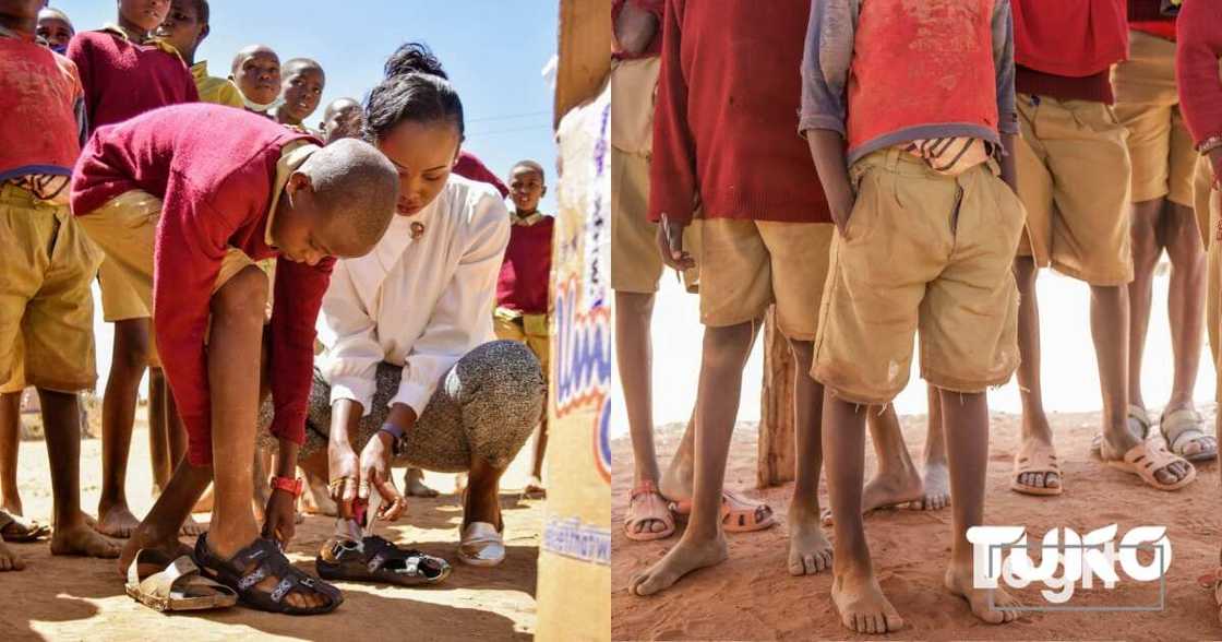 Grace Wanene: Meet ex-model who provides needy pupils with "growing shoes" Grace Wanene: Meet ex-model who provides needy pupils with "growing shoes"