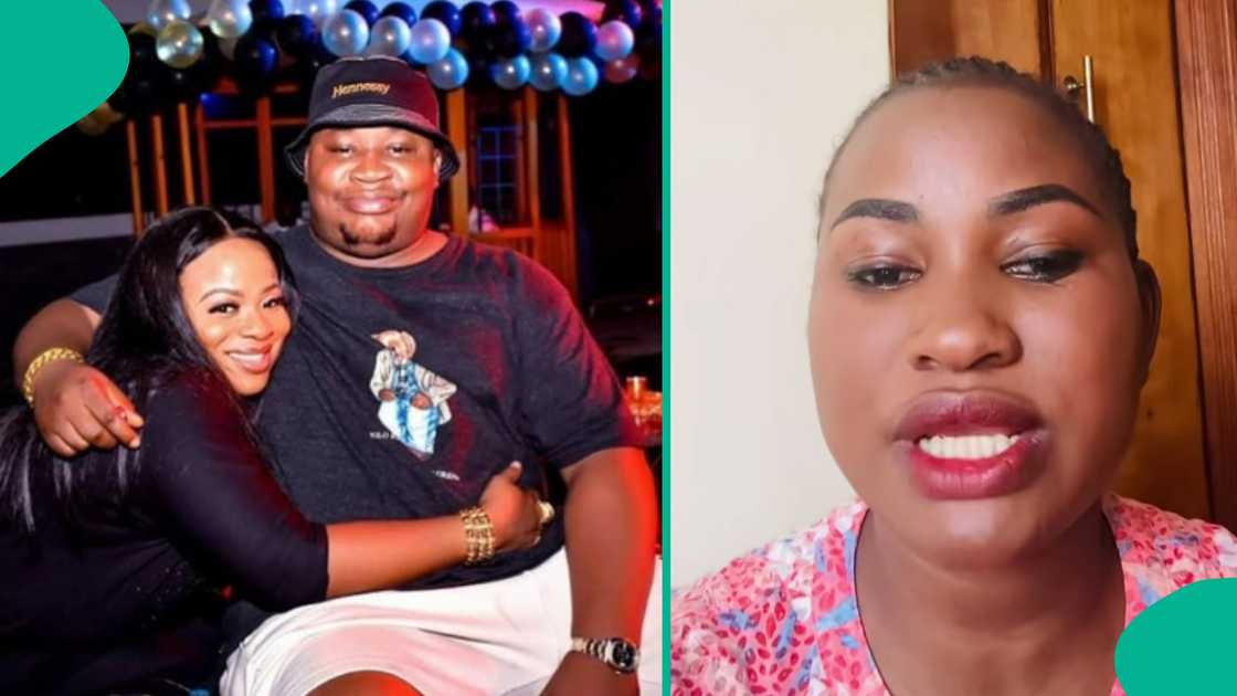 Hellen Ati claps back at Cubana Chiefpriest's wife in new drama. Hellen Ati claps back at Cubana Chiefpriest's wife in new drama.