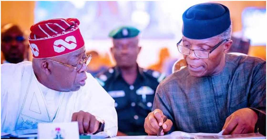 Asiwaju Bola Ahmed Tinubu, VP Yemi Osinbajo,. APC, 2023 election, Ogun state Asiwaju Bola Ahmed Tinubu, VP Yemi Osinbajo,. APC, 2023 election, Ogun state