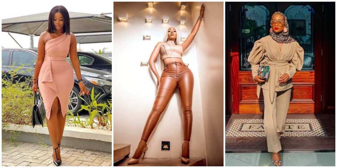 Photos of celebrities in skin-coloured outfits. Photos of celebrities in skin-coloured outfits.