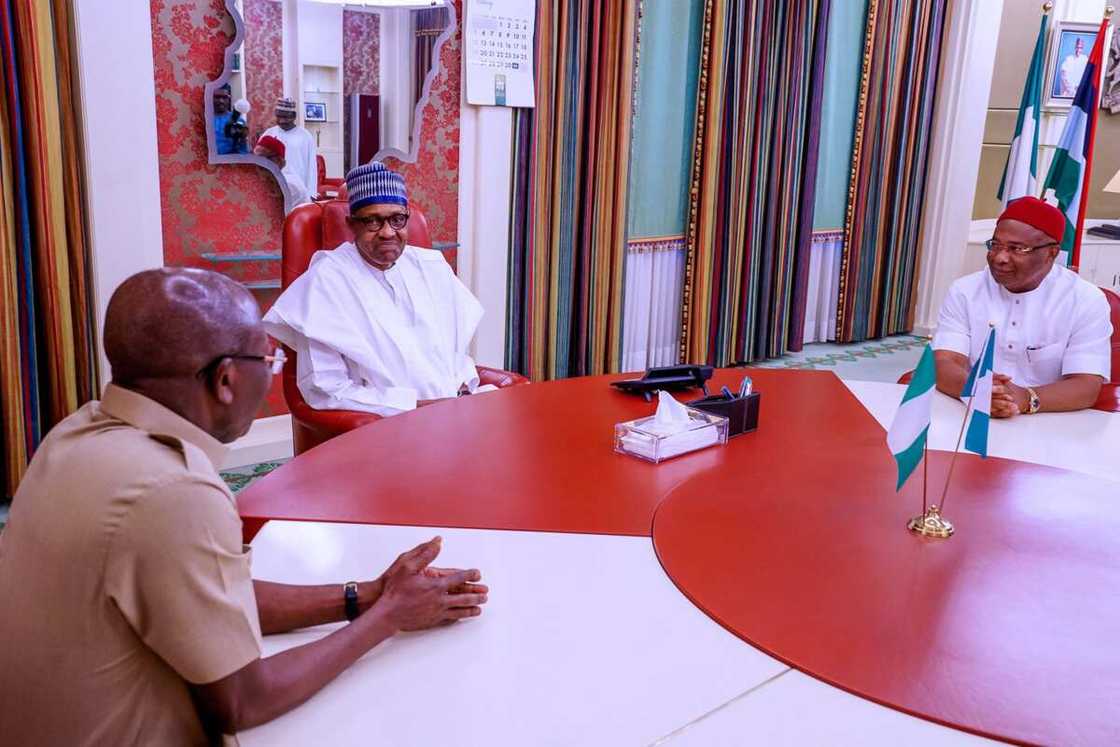 Uzodinma meets Buhari Uzodinma meets Buhari
