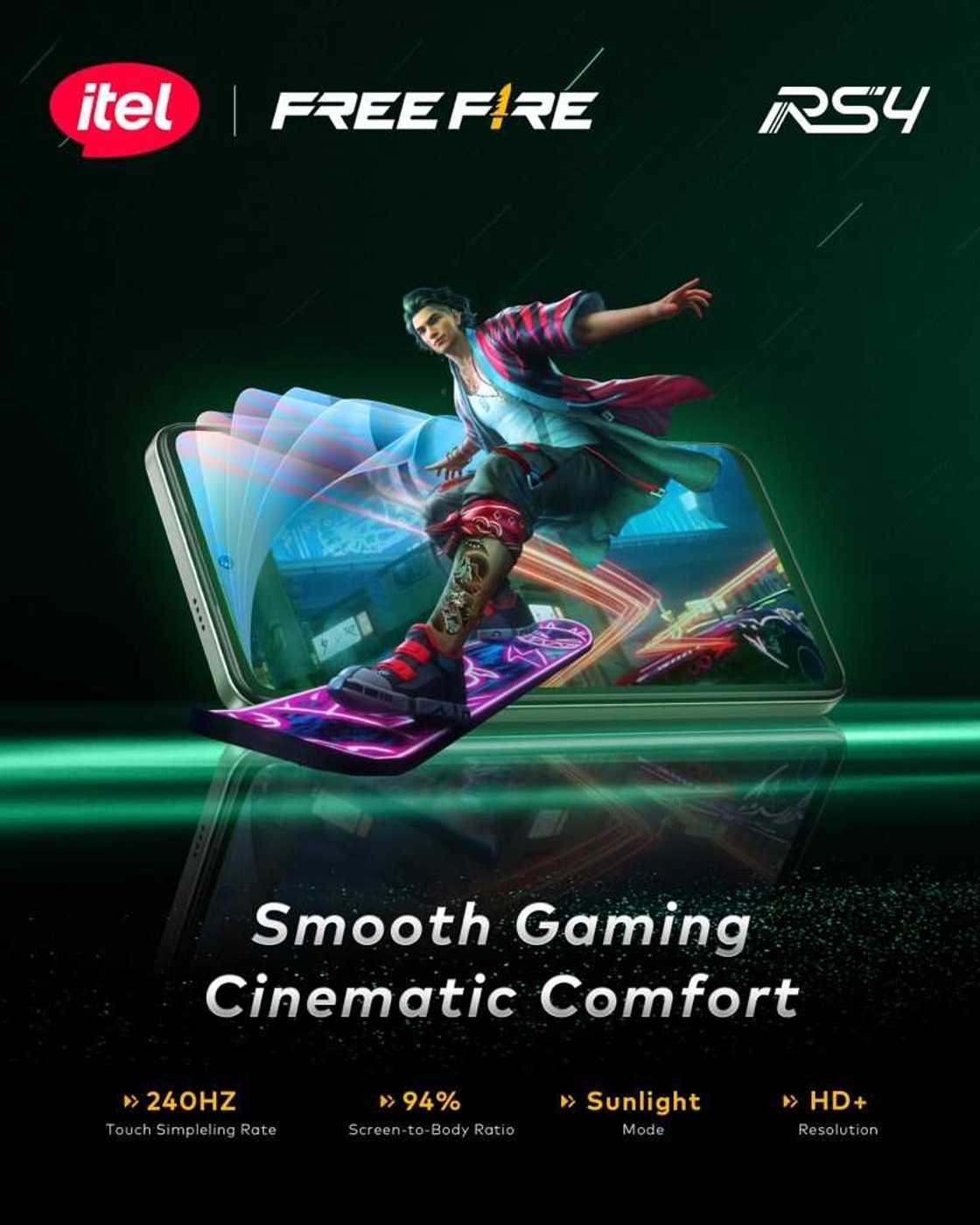 itel Launches RS4 in Collaboration with Free Fire, Offering the Ultimate Gaming Entertainment itel Launches RS4 in Collaboration with Free Fire, Offering the Ultimate Gaming Entertainment