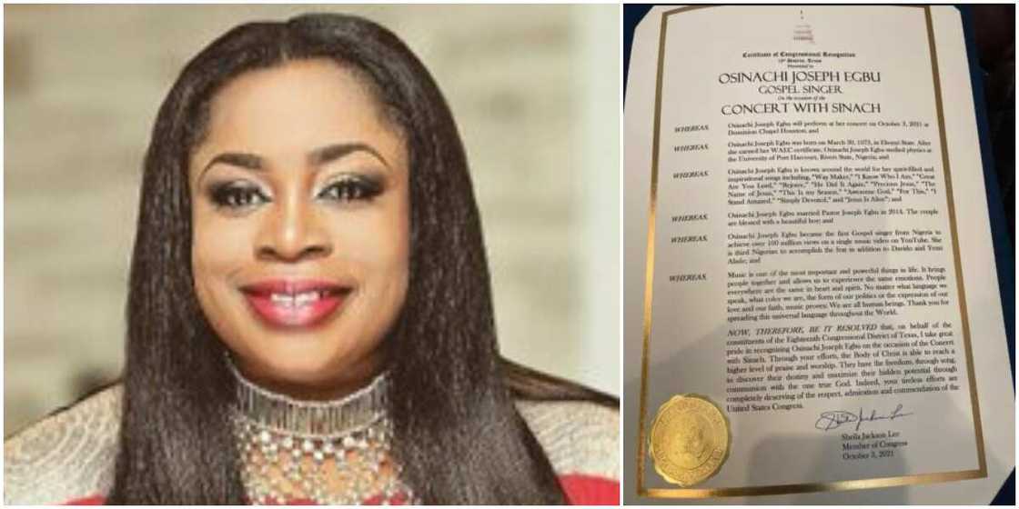Gospel singer Sinach. Gospel singer Sinach.