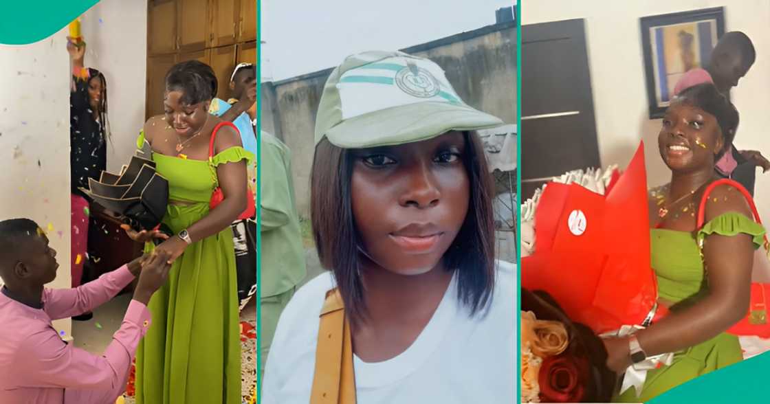 Corps Member Gets Engaged To Soldier She Met at NYSC Camp, Proposal Video Trends