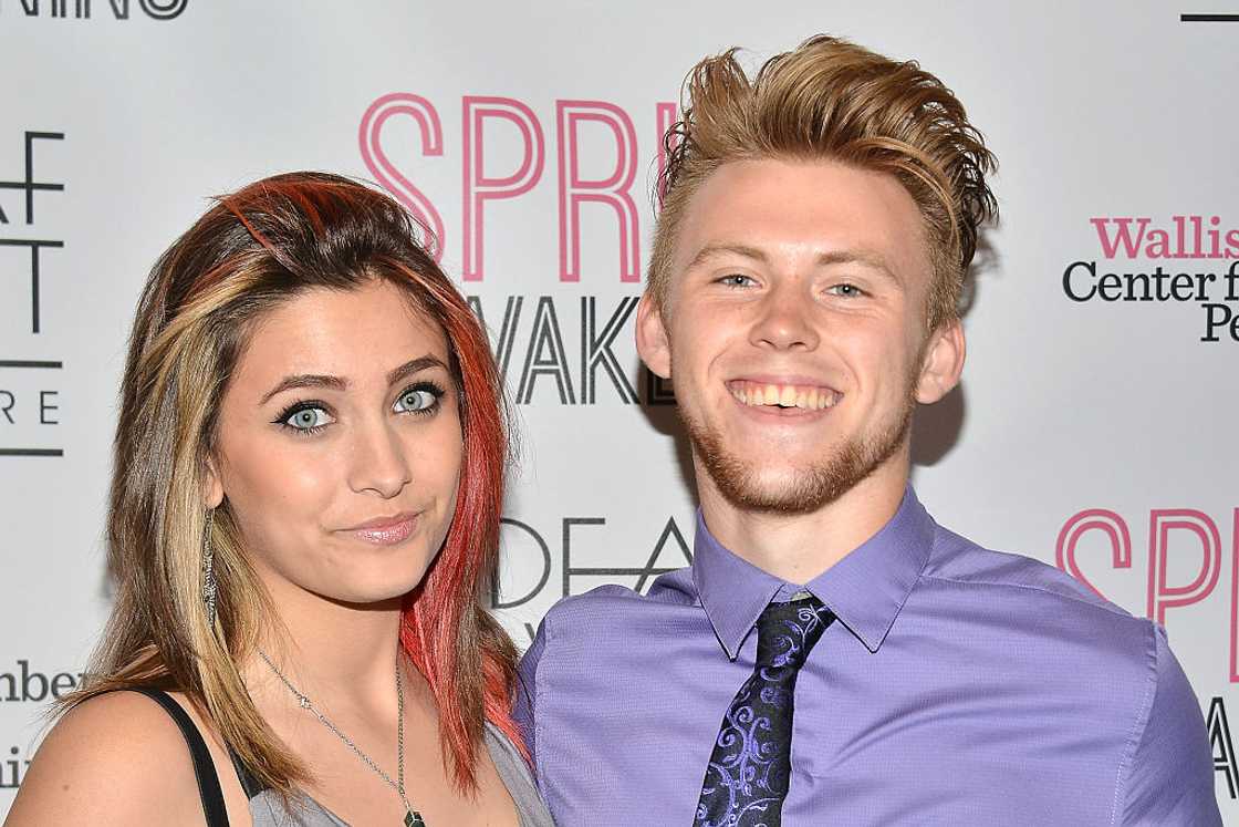 Paris Jackson and Chester Castellaw in Beverly Hills, California.