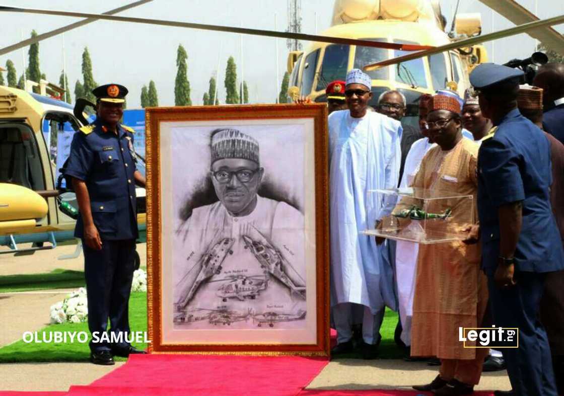 Buhari inducts 109 power and MI-171E combat helicopters to fight insurgency Buhari inducts 109 power and MI-171E combat helicopters to fight insurgency