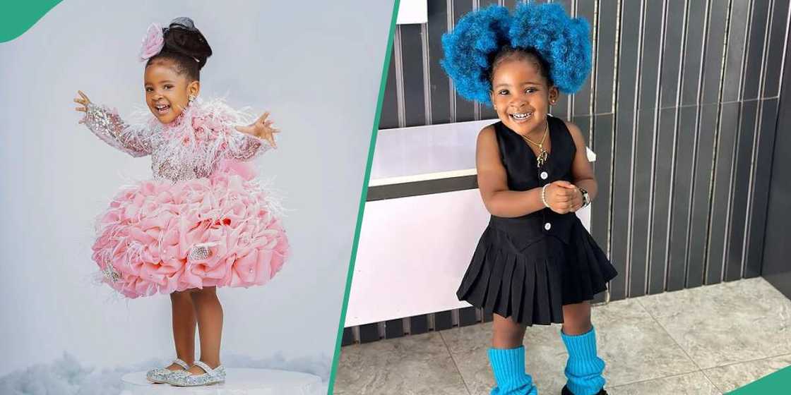 Little baby girl adorns traditional attire Little baby girl adorns traditional attire