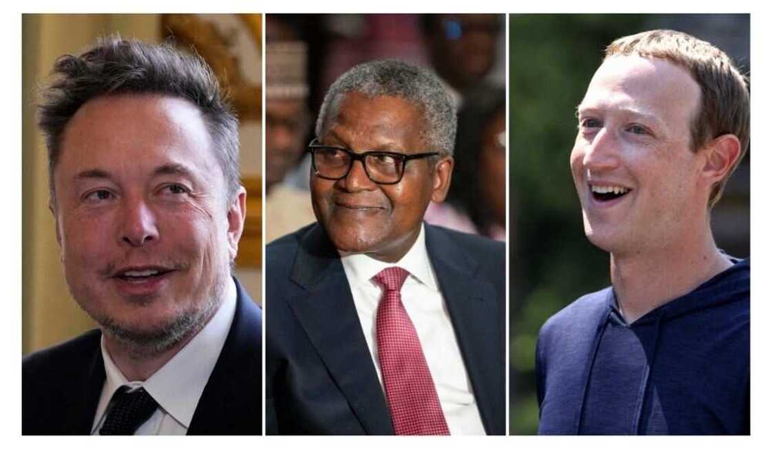 Elon Musk Ya Dawo Matsayin Na 1 Da $250bn, Zuckerberg Ya Yi Asara, Dangote Ya Yi Sama