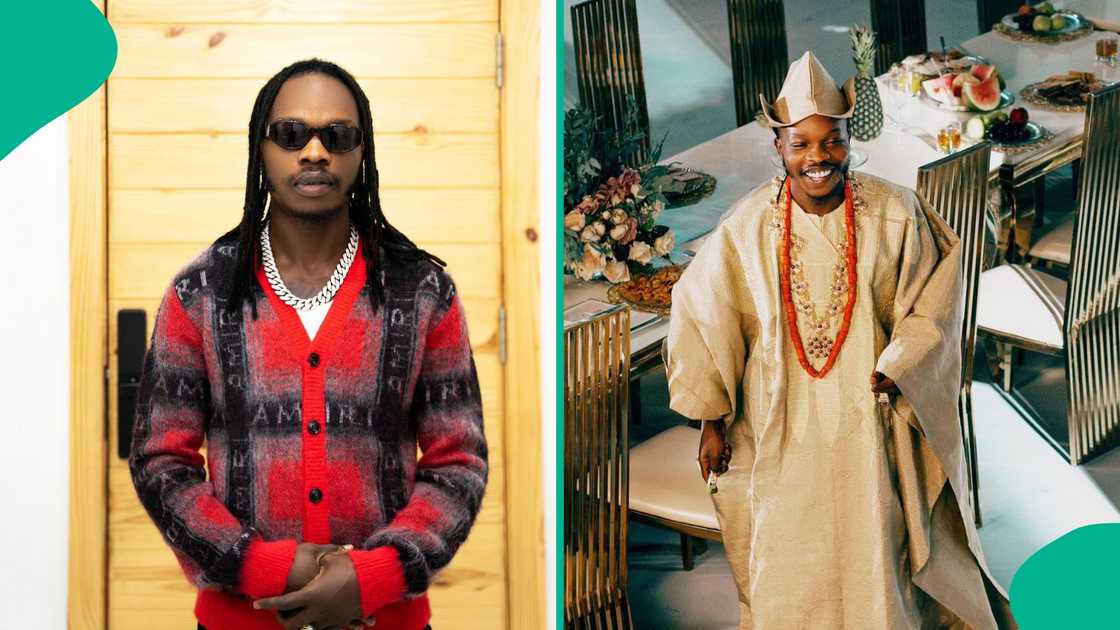 Naira Marley rocks classy outfit