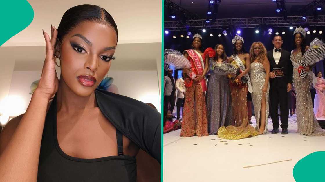 Chidimma and other contestants at the Miss Universe Nigeria.