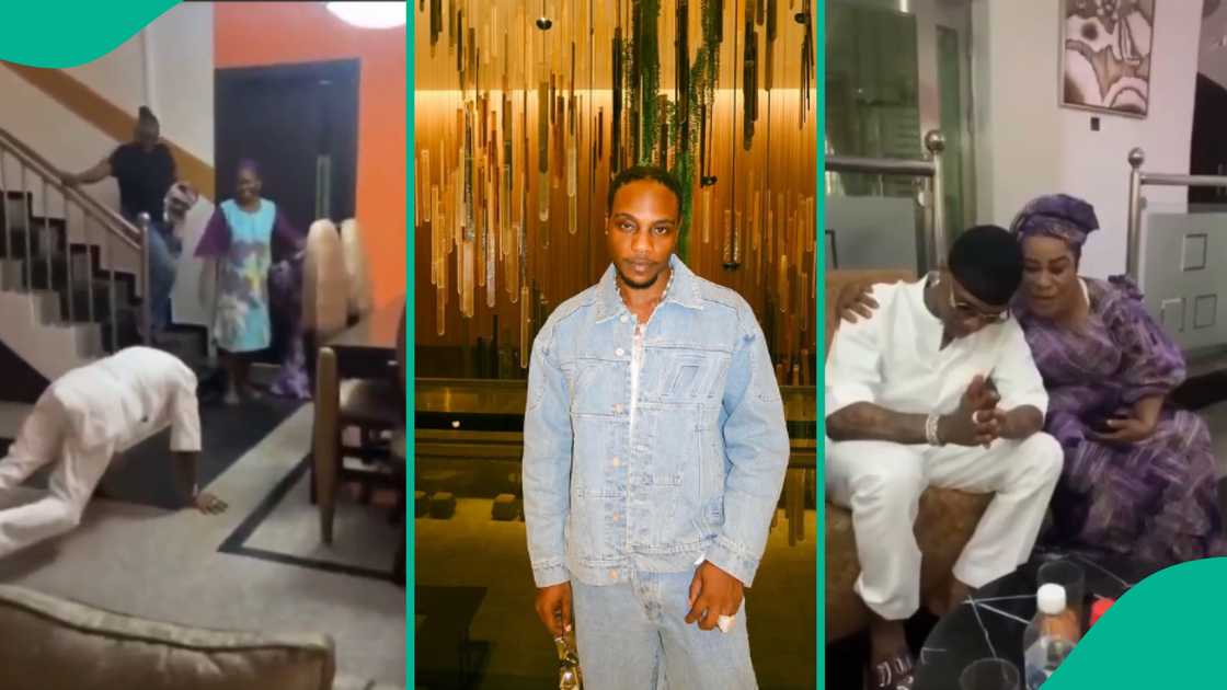 Wizkid pays surprise visit to LAX's mother. Wizkid pays surprise visit to LAX's mother.