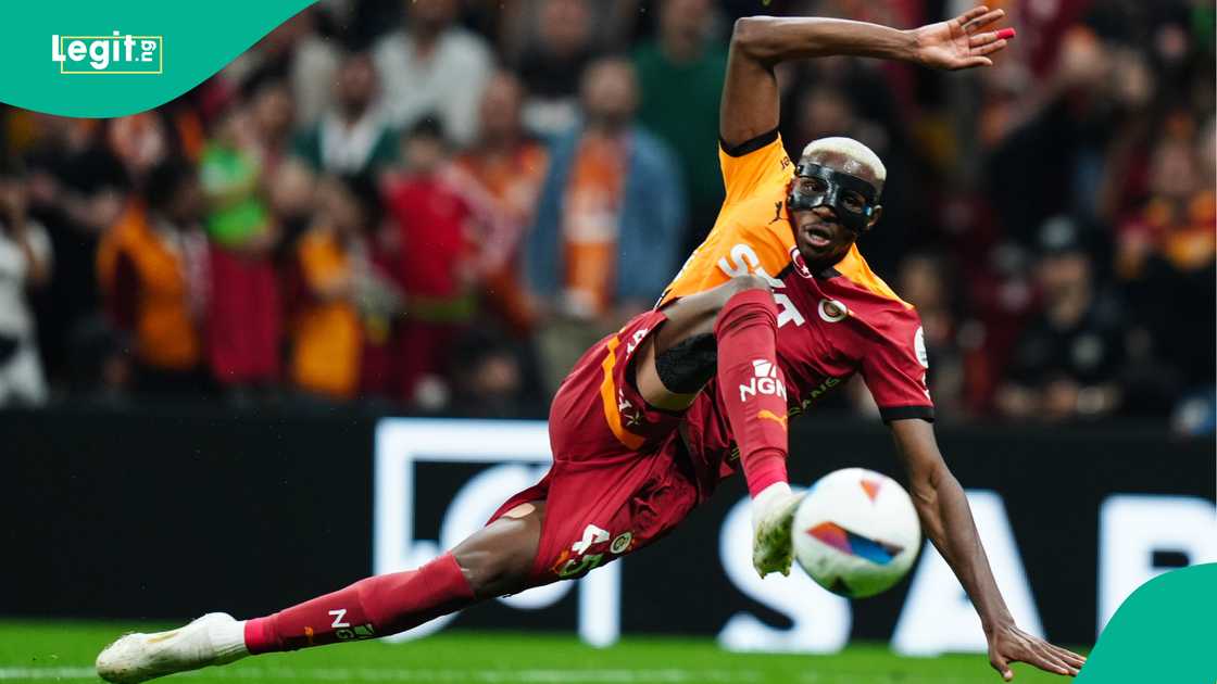 Victor Osimhen, Galatasaray, Istanbul Basaksehir, Rams Park, Istanbul, Turkiye, Super Lig. Victor Osimhen, Galatasaray, Istanbul Basaksehir, Rams Park, Istanbul, Turkiye, Super Lig.