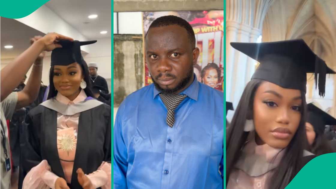 Comedian Sabinus' estranged wife Ciana bags Masters degree with distinction from UK university.