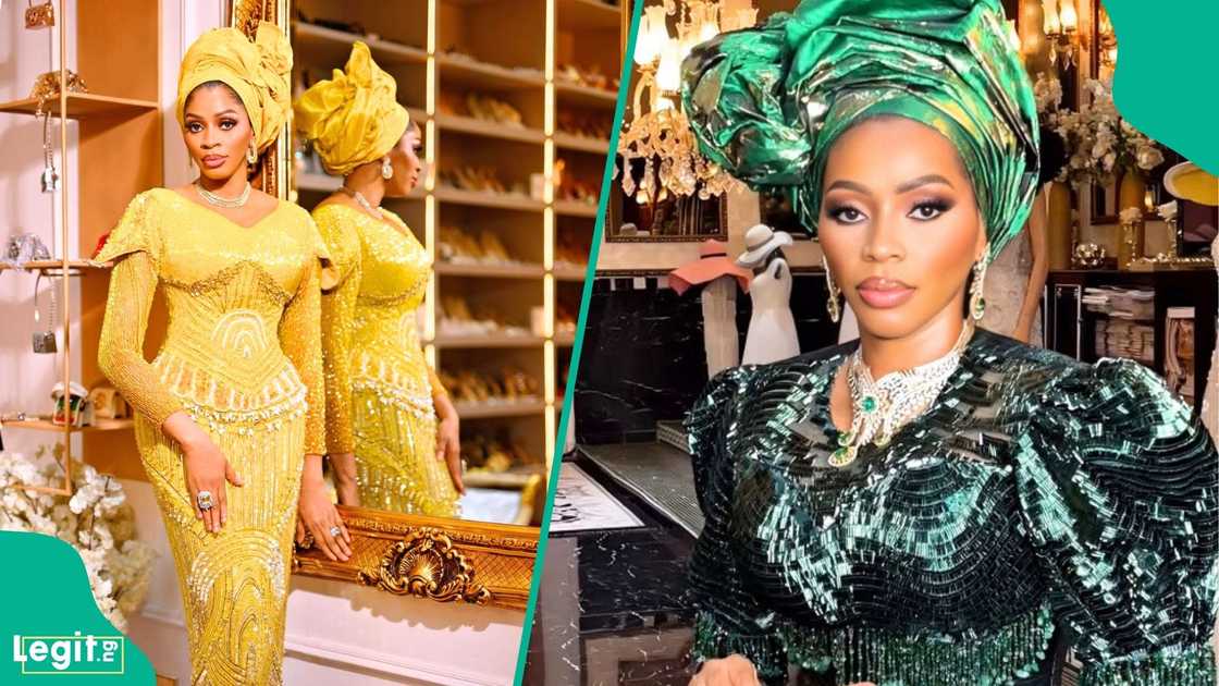 Shade Okoya attends the star-studded thanksgiving celebration for Lateef Adedimeji and Mo Bimpe’s triplets