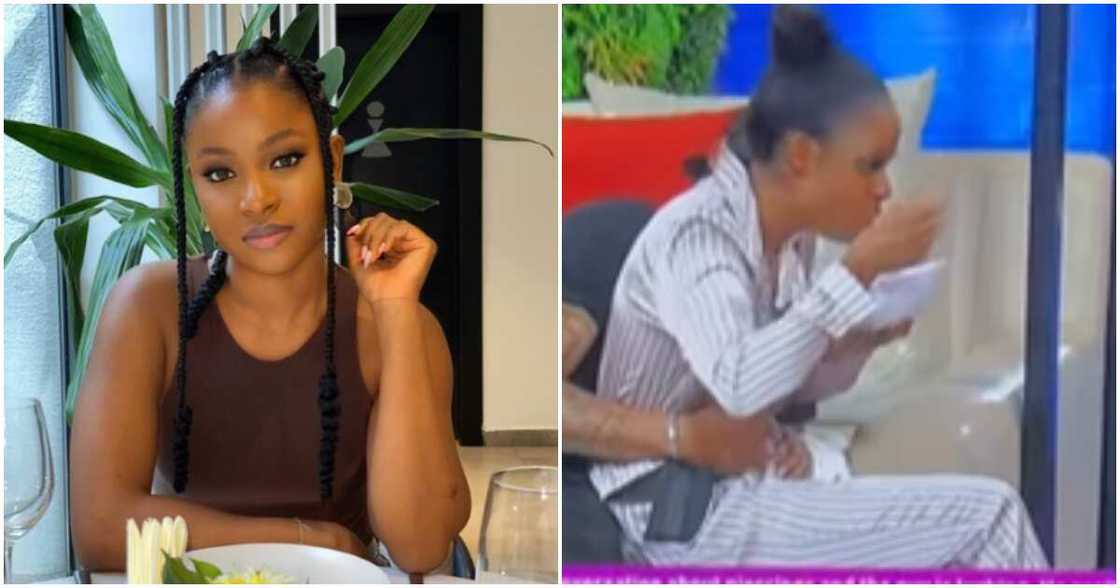 BBNaija star Bella Okagbue takes cereal with milk