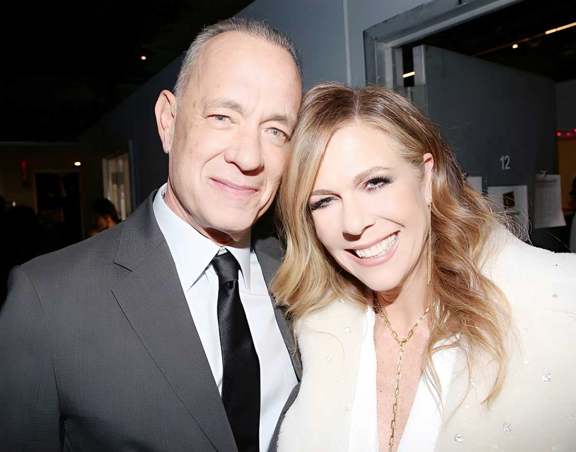American actor Tom Hanks and his wife Rita Wilson American actor Tom Hanks and his wife Rita Wilson
