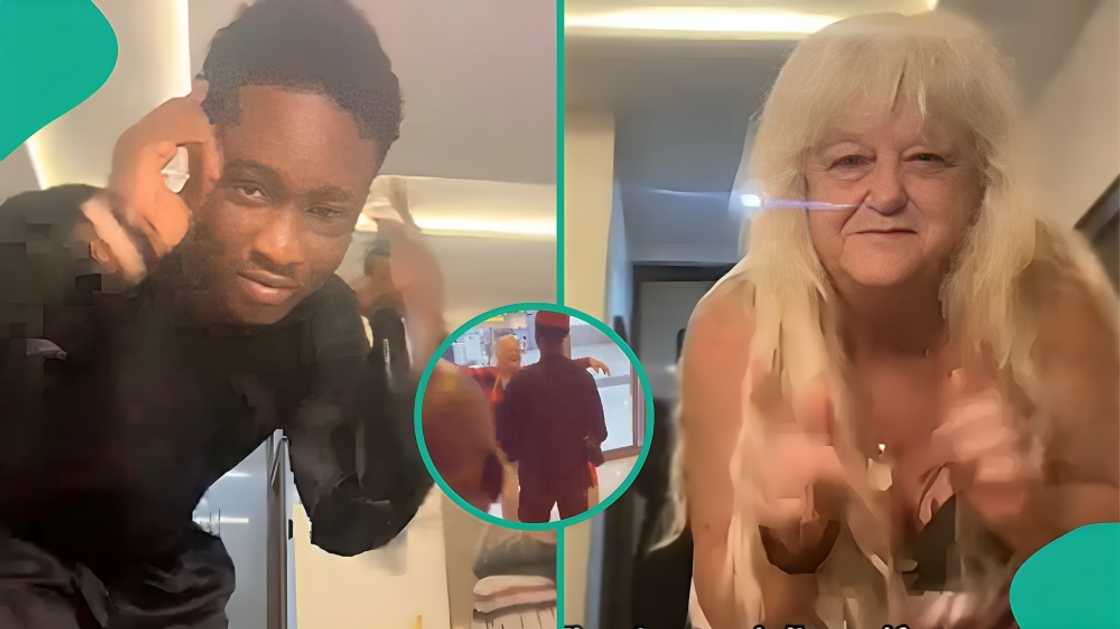 A young Nigerian man welcomes oyibo lover at the airport A young Nigerian man welcomes oyibo lover at the airport
