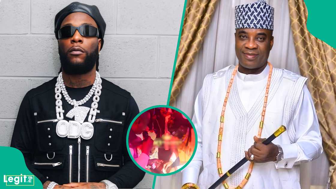 Burna Boy gifts Fuji legend Kwam 1 over $20,000 in foreign currency during Lagos restaurant performance, sparking heated online debates