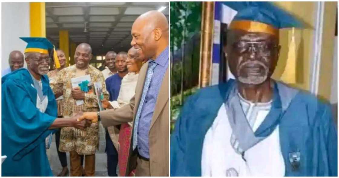 Ben Duamlong/UNIJOS firs class graduate/ 70-year-old first class graduate Ben Duamlong/UNIJOS firs class graduate/ 70-year-old first class graduate