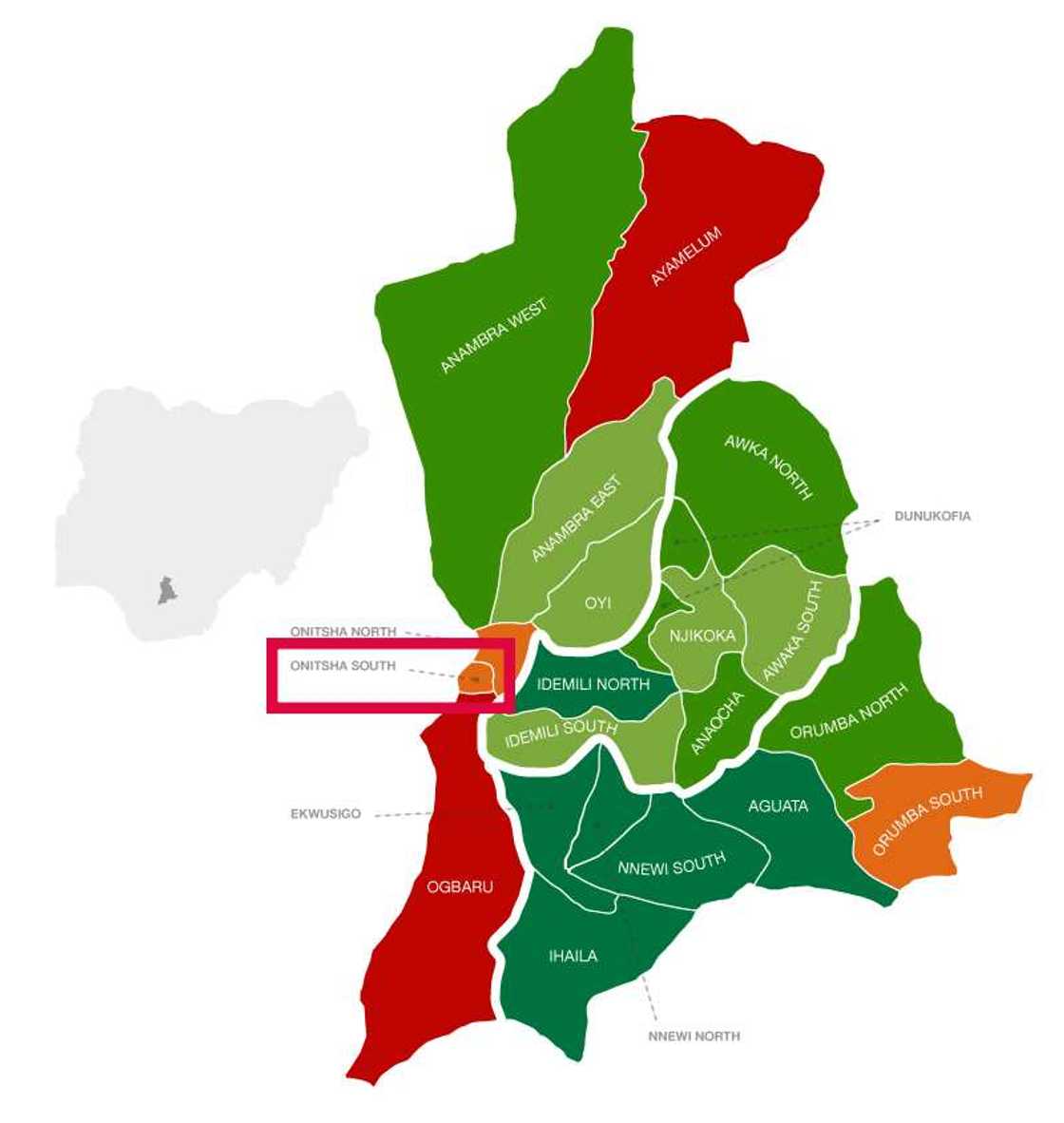 Onitsha South location Onitsha South location