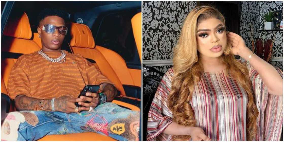 Wizkid, Bobrisky confirms crush for Wizkid