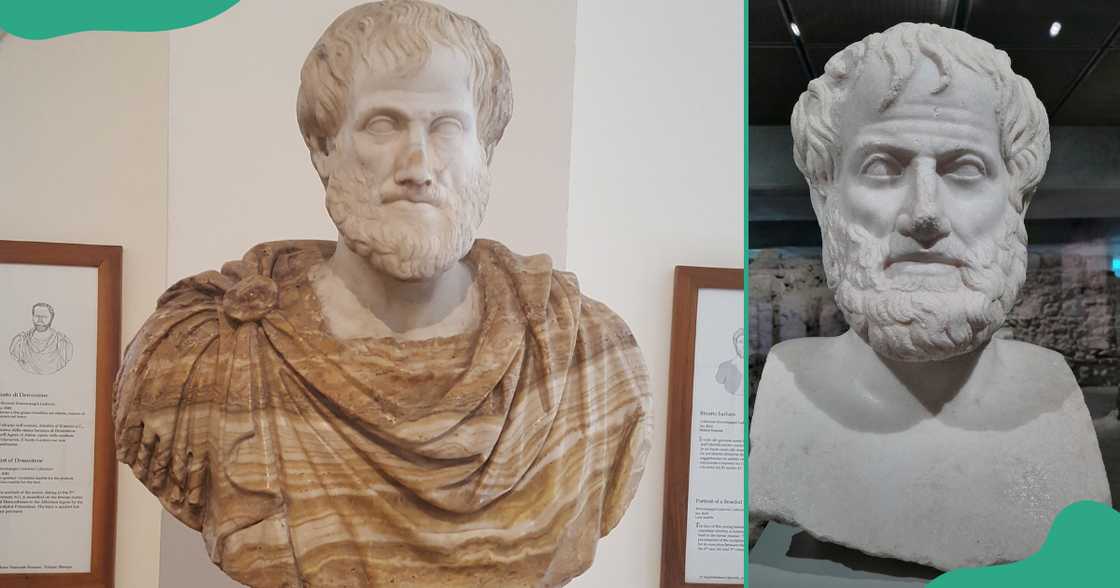 Statues of Aristotle.