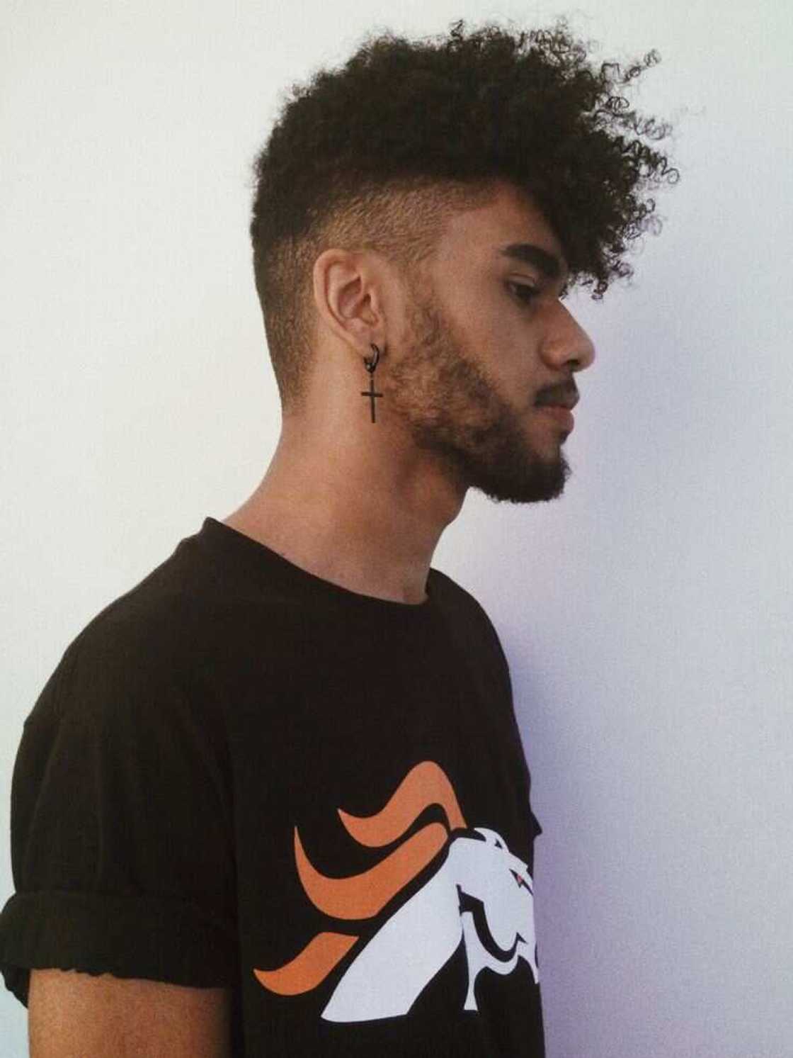 high fade curly high fade curly