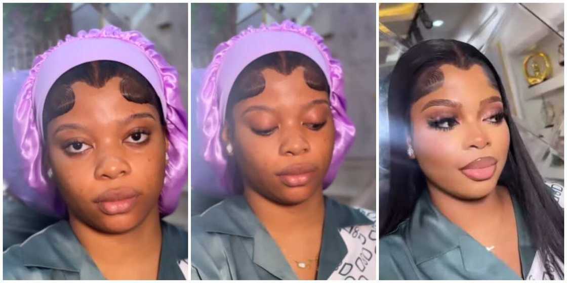 Photos of lady's lace frontal wig Photos of lady's lace frontal wig