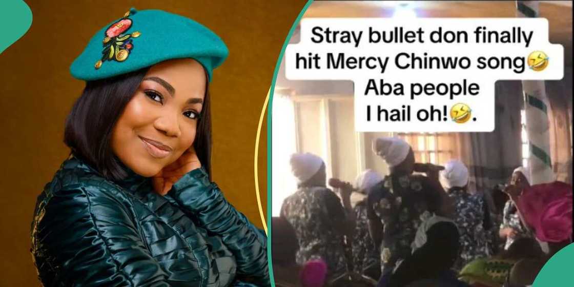 Mercy Chinwo shares video from a church service.